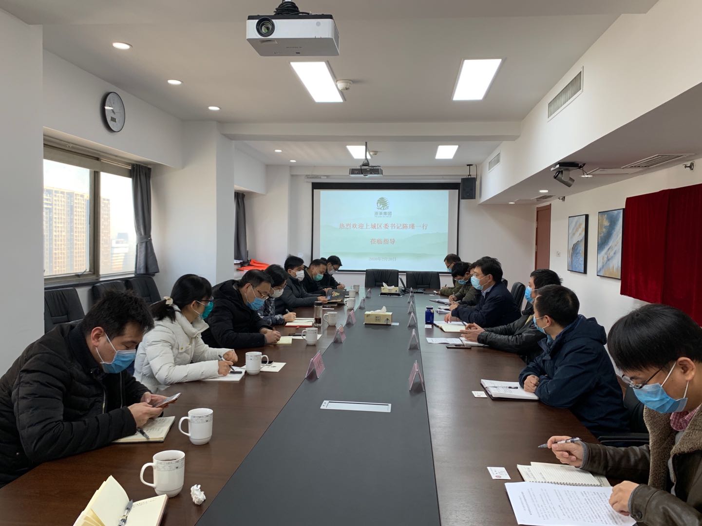 上城區區委陳瑾書(shū)記一行蒞臨浙茶集團考察