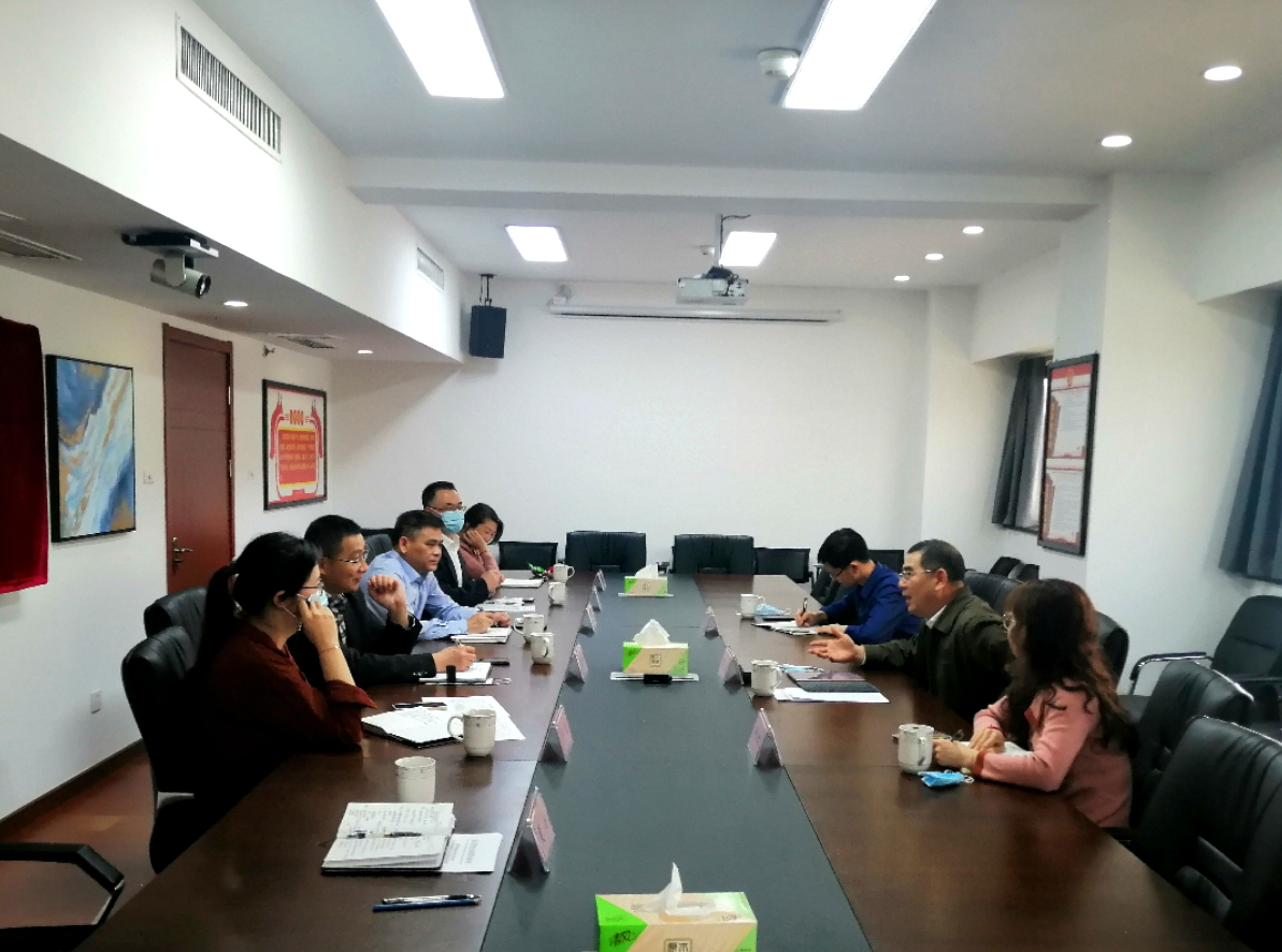 省供銷(xiāo)社張建副主任一行來(lái)浙茶集團督查檢查疫情防控工作